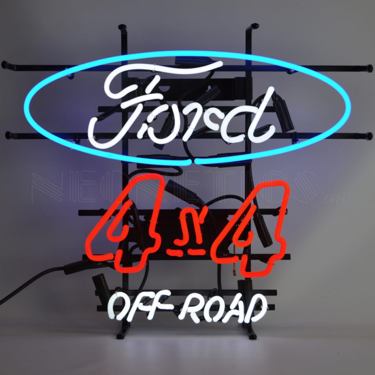 Ford  Trucks 4 X 4 Offroad Neon Sign Mud Four Wheel Neon Light Sign 5F4X4X 