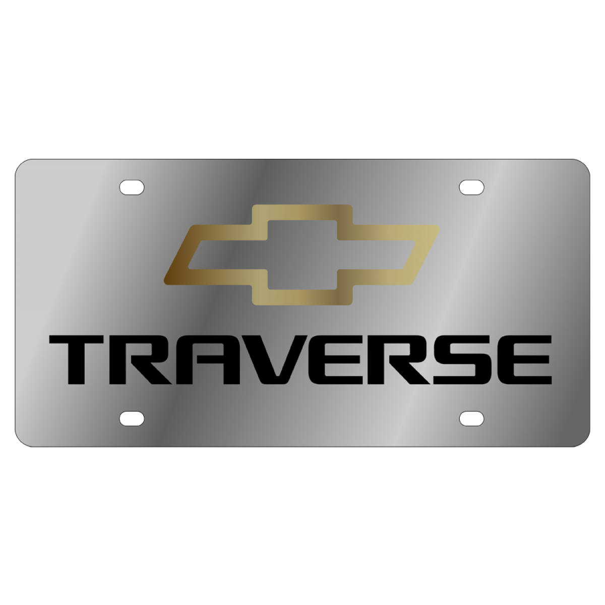 Eurosport Daytona Compatible With Chevrolet Bowtie License Plate On Black Steel, Covers - Canada