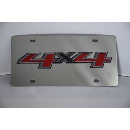 2015 Chevy 4 x 4 Stainless Steel License Plate