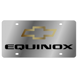 Chevy Equinox Stainless Steel License Plate 