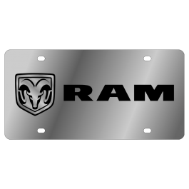 Dodge Ram Stainless Steel License Plate 