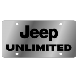 Jeep Unlimited Stainless Steel License Plate 