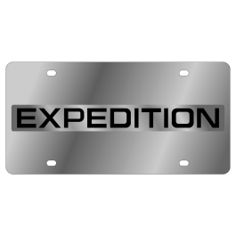 Ford Expedition License Plate with Mirror Surround Word Only 