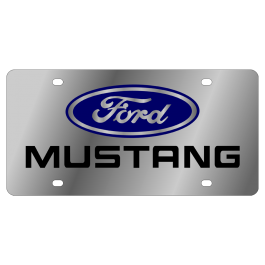 Ford Mustang Stainless Steel License Plate 