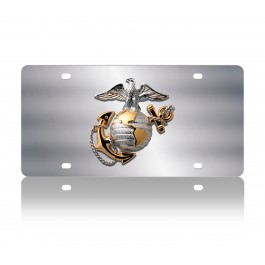 USMC Marine Corps Eagle Globe Anchor License Plate