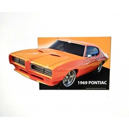 1969 Pontiac GTO Metal Sign 18 x 36