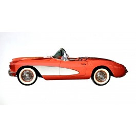 1957 Corvette Metal Sign 36 x 12