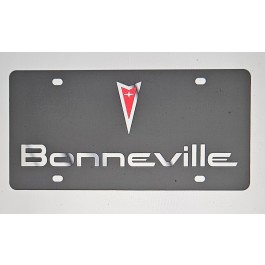 Pontiac Bonneville Carbon Steel License Plate