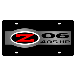 Corvette C5 Z06 405 HP Lazer-Tag License Plate