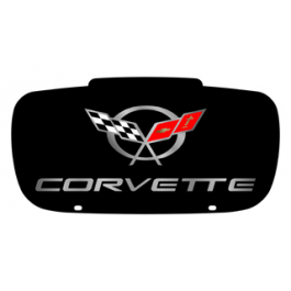 Chevrolet Corvette C5 Contour Plate Logo & Word