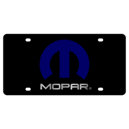 Chrysler Mopar Carbon Steel License Plate