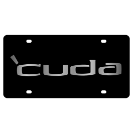 Plymouth Cuda Carbon Steel License Plate