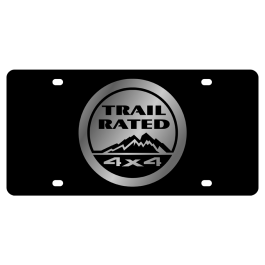 Jeep Trail Rated Carbon Steel License Plate