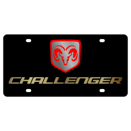 Dodge Challenger Carbon Steel License Plate 