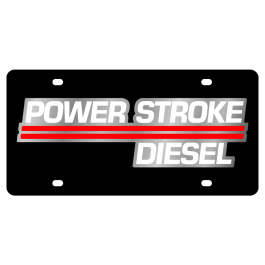 Ford Power Stroke Diesel Carbon Steel License Plate