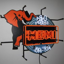 Mopar Hemi 50th Anniversary Neon Sign