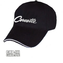 Corvette Script Liquid Metal Hat
