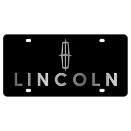 Lincoln Carbon Steel License Plate 