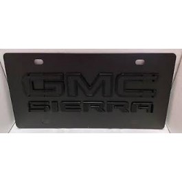 Black 2019 GMC Terrain Carbon Steel License Plate 