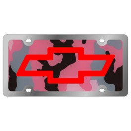 Chevrolet Bowtie - License Plate - Stainless Style
