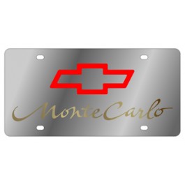 Chevy Monte Carlo Stainless Style License Plate