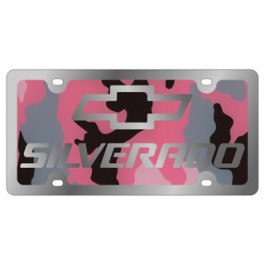 Silverado - License Plate - Stainless Style