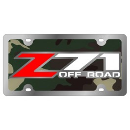 Z-71 Offroad - License Plate - Stainless Style