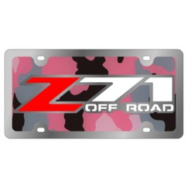 Z-71 Offroad - License Plate - Stainless Style