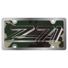 Z-71 3 - License Plate - Stainless Style