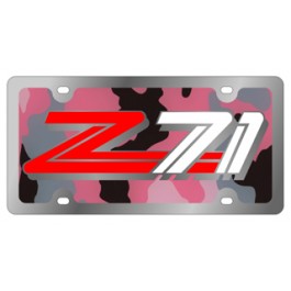 Z-71 3 - License Plate - Stainless Style