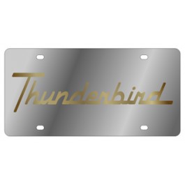 Ford Thunderbird License Plate - Stainless Style