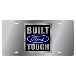 Built Ford Tough Stainless Steel License Plate