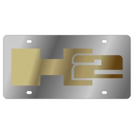 Hummer H2 License Plate - Stainless Style