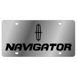 Lincoln Navigator License Plate with Black Font