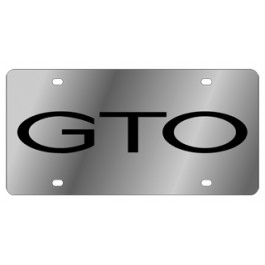 Pontiac GTO License Plate Word Only