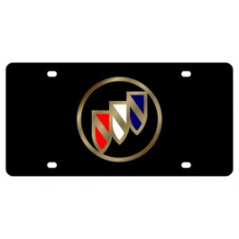 Buick Lazer-Tag License Plate Gold Logo