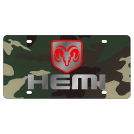 Dodge HEMI License Plate - Lazer Style