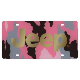 Jeep License Plate - Lazer style