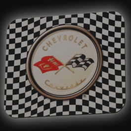 CHECKERED FLAG CORVETTE MOUSE PAD