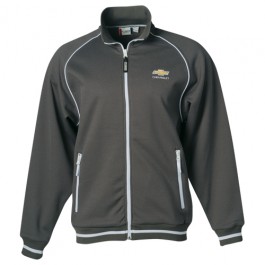 Men's Cotton Fleece Jacket with Chevy Bowtie by Clique