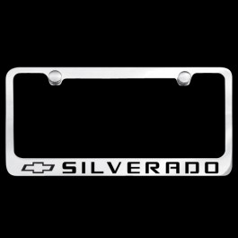 Chevy Silverado License Plate Frame Chrome