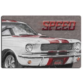 Ford Mustang Speed Corrugated Vintage Sign