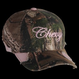 Ladies Camo Chevy Frayed Hat by Realtree