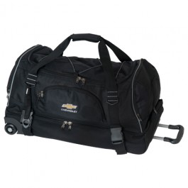 Chevrolet Rolling Duffel Bag with Gold Bowtie