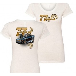 Ladies 77 Trans Am Tooned Up T Shirt