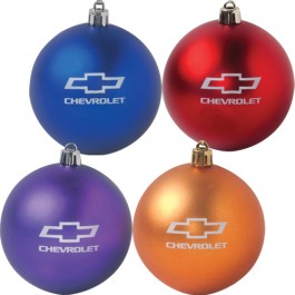 Chevrolet Shatter Resistant Ornament with Bowtie