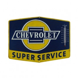 Chevy Super Service Thermometer Sign