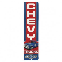 Chevy Trucks Embossed Tin Sign