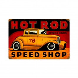 Hot Rod Speed Shop Vintage Sign 36 x 24