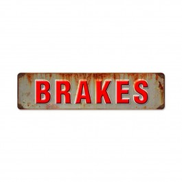 Brakes Vintage Metal Sign 20 x 5